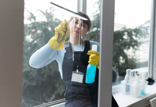 Nettoyage de vitres intérieures et extérieures à Cogny